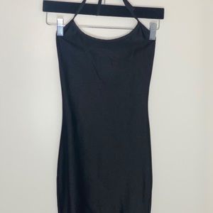Black mini dress
